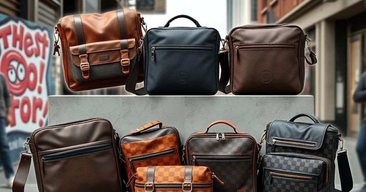 Sacs à bandoulières chics pour homme